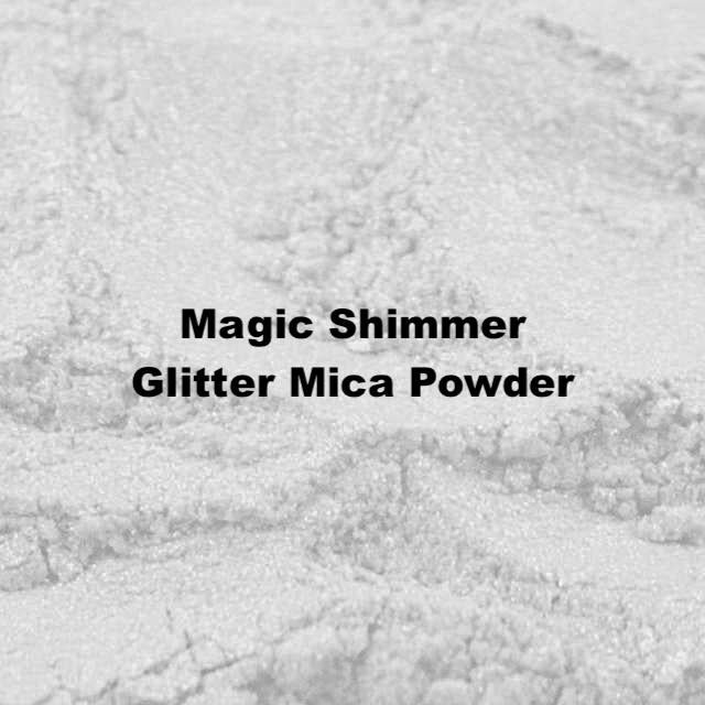Magic Shimmer Glitter Mica Powder offering eye-catching effects for DIY projects with high-quality mica pigments.