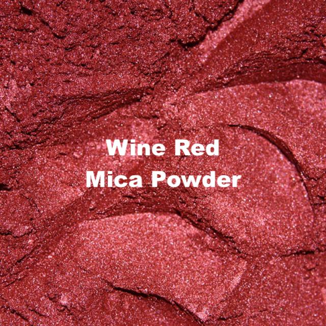 Metallic Wine Red mica powder for custom nail art and painting.