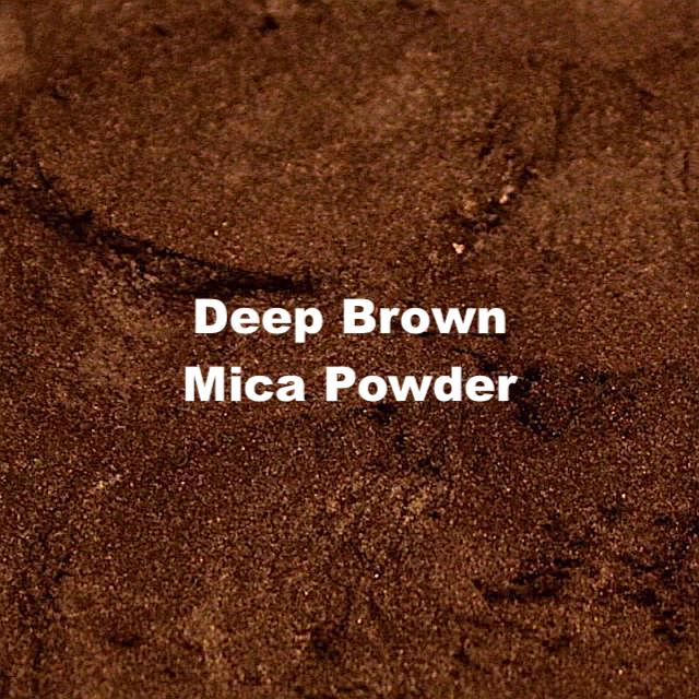 Natural deep brown mica powder for soap making and crafts