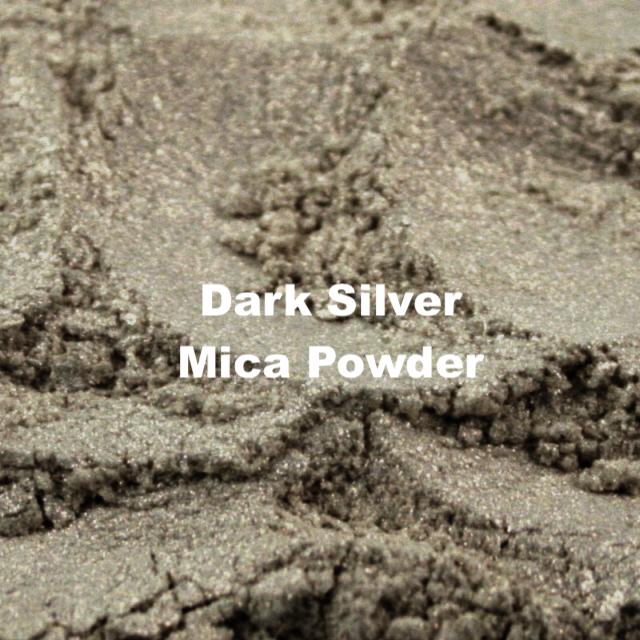 Shimmering silver mica powder for resin and crafts