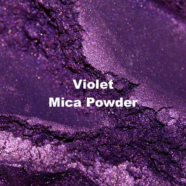 Deep violet mica powder for making candles, soap making and cosmetics