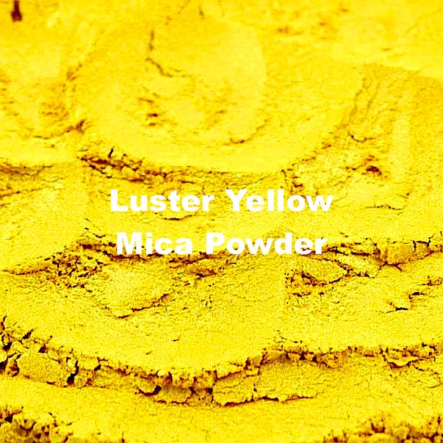Yellow non-toxic mica powder for vibrant resin art and homemade skincare products
