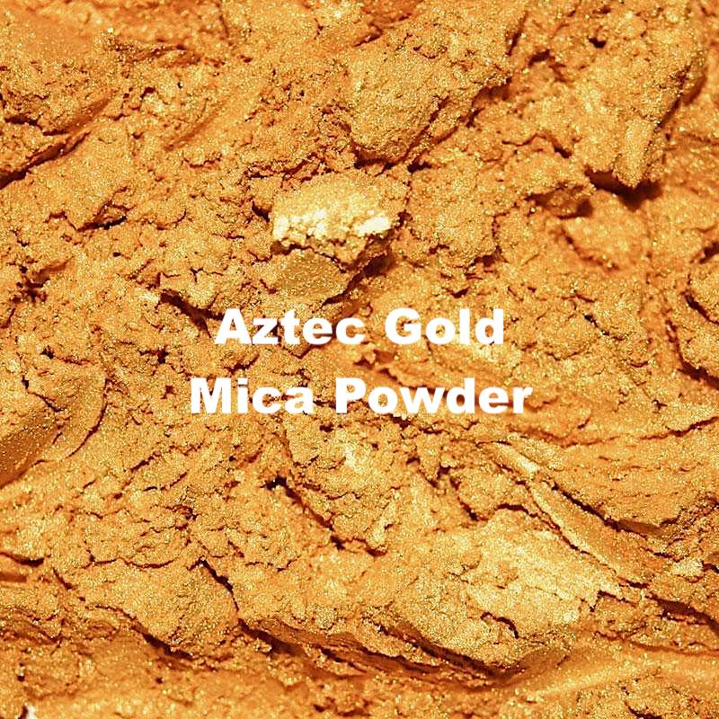 Shimmering gold mica powder, perfect for making soaps, art, and cosmetics