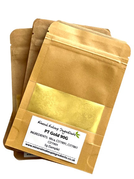 Mica Powder Samples Pack - Gold