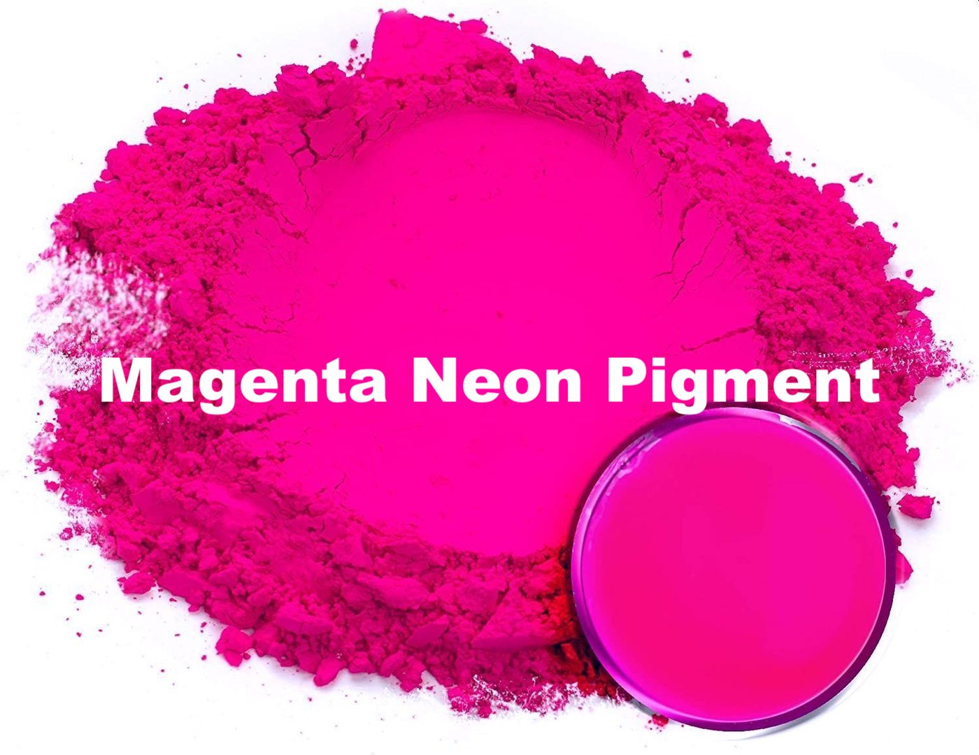Bright dark pink neon bold pigment for resin and crafts