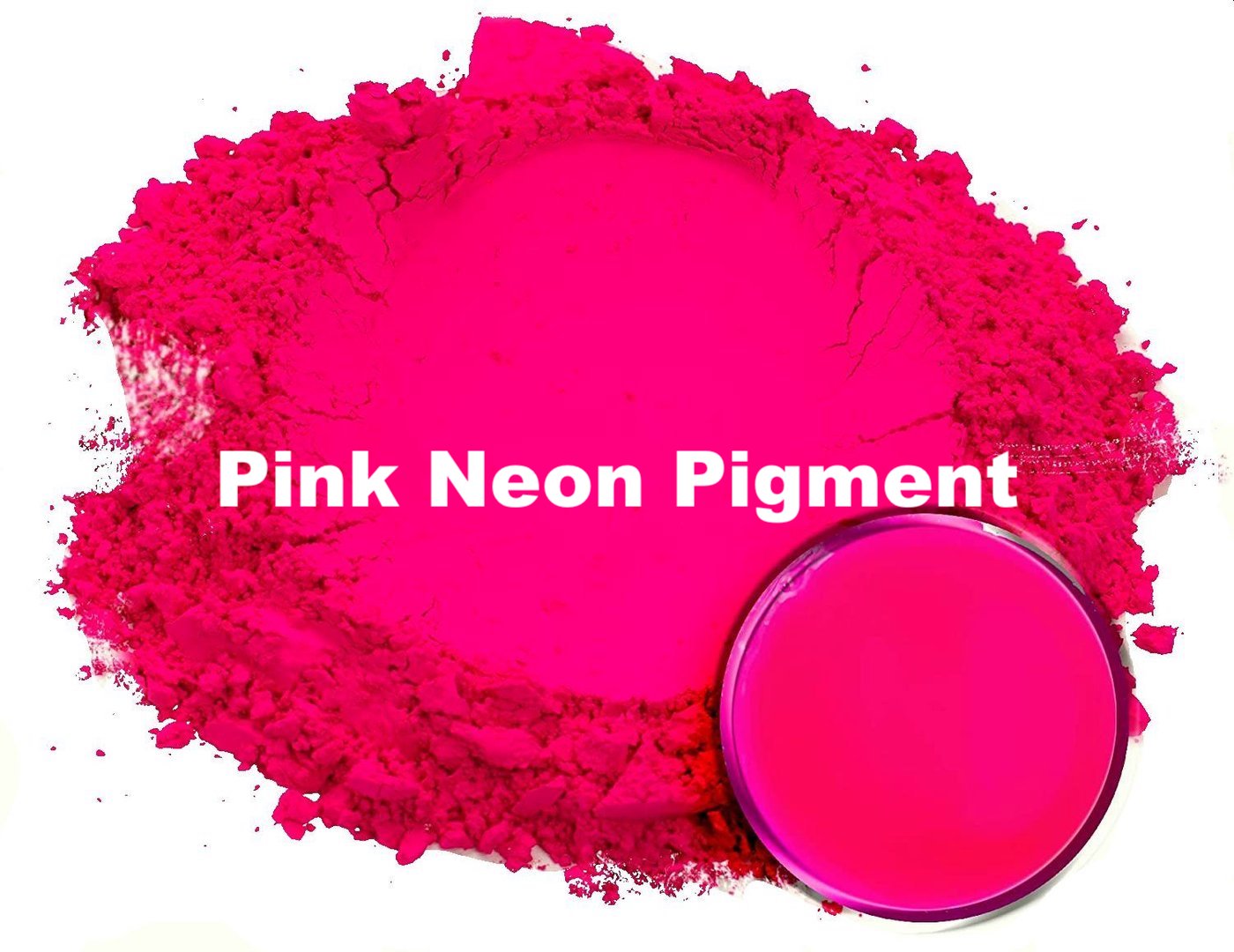 Vivid pink neon bold pigment for soap making and art projects