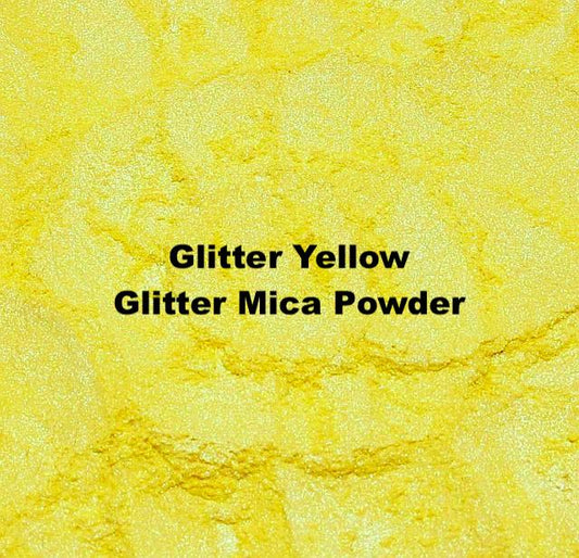 70B Glitter Yellow Mica