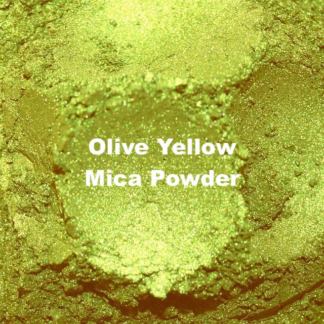 100G Olive Yellow Mica Powder
