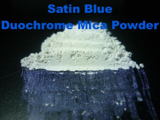 140C Satin Blue Duochrome Mica Powder
