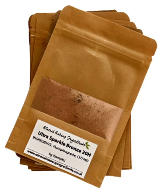 Mica powder sample pack with a range of colours for creative projects